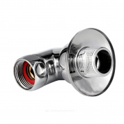 Соединитель для полотенцесушителя латунь угловой нак/гайка/НР Aquasfera