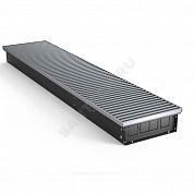 Конвектор внутрипольный рулонная решетка анодированный алюминий шаг 12 мм с рамкой U - образный профиль COMFORT Heaton 150/200/1300-DG-U-NA