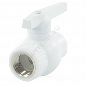 Кран шаровой PP-R комбинированный белый Дн 20х1/2" Ру25 ВР VALFEX 10142012