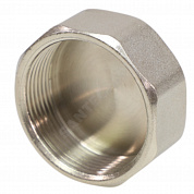 Заглушка латунь никель Ду 25 (1") ВР VALFEX VF.590.N.100