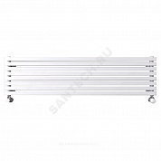 Радиатор трубчатый QUADRUM 30 H 2-1250 5 секций без т/клапана с нижней подводкой разнесенное ВР G 1/2" с кронштейнами RAL 9016 (Белый) КЗТО