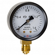 Манометр МД02 радиальный Дк50мм 0-1,0 МПа кл.2,5 G1/4" ЭКОМЕРА МД02-50-G-1МПа-РИ
