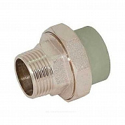Муфта PP-R комбинированная разъемная серая Дн 32х3/4" НР RTP (РосТурПласт) 15811