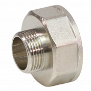 Переход латунь никель Ду 20х15 (3/4"х1/2") ВР/НР VALFEX VF.592.N.034.012