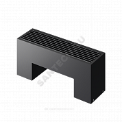 Конвектор напольный STEP 2-N-BL-LG-BL 130х180х2200 бок/п Noir Sable (черный) Heaton