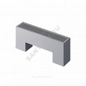 Конвектор напольный STEP 2-N-SS-LG-NA 130х130х1000 бок/п Silver Satin (серебристый) Heaton