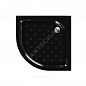Поддон душевой акриловый четверть круга Classic BLACK N МетаКам