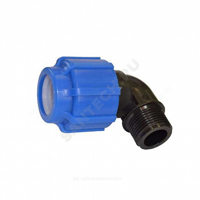 Отвод компрессионный ПЭ 90гр НР VALFEX
