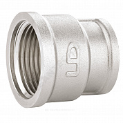 Муфта латунь никель переходная Ду 25х20 (1"х3/4") ВР/ВР LD LD.67.516.25х20
