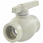 Кран шаровой PP-R серый Дн 40 внутренняя пайка VALFEX 10144040Г