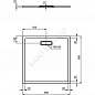 Поддон душевой акрил квадрат ULTRAFLAT NEW Ideal Standard