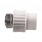 Муфта PP-R комбинированная белая с накидной гайкой RTP (РосТурПласт)