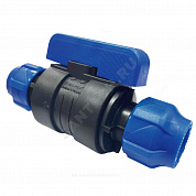 Кран шаровой компрессионный ПЭ Дн 50х50 Ру16 VALFEX 121001235050