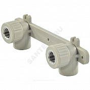 Планка PP-R монтажная серая Дн 25х1/2" ВР под смеситель VALFEX 10124025Г