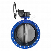 Затвор дисковый поворотный чугун Ду 400 Ру25 фл с редуктором диск чугун манжета EPDM EURO Benarmo