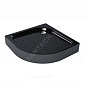 Поддон душевой акриловый четверть круга Classic BLACK N МетаКам