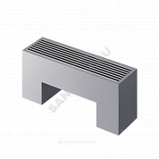 Конвектор напольный STEP 2-N-SS-LG-NA 130х180х800 бок/п Silver Satin (серебристый) Heaton