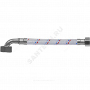 Подводка гибкая для воды нейлоновая оплетка ГИГАНТ 1/2"-3/4" г-г угл L=0.3м Центр Сантехники (Подольск) ГП002338