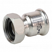 Муфта сталь нерж AISI 316L Дн 35х1 1/2" Ру16 пресс/нак/гайка Inoxpres RM 183035002