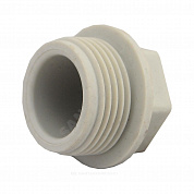 Заглушка (пробка) PP-R серая Дн 20х1/2" НР RTP (РосТурПласт) 10915