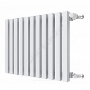 Радиатор трубчатый QUADRUM 30 V 1-1750 17 секций с боковой подводкой ВР G 1/2" с кронштейнами RAL 9016 (Белый) КЗТО