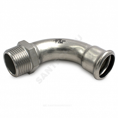 Отвод сталь нерж AISI 316L 90гр пресс/НР Inoxpres RM