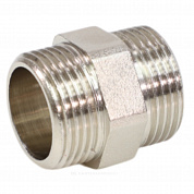 Ниппель латунь никель Ду 20 (3/4") НР VALFEX VF.582.N.034