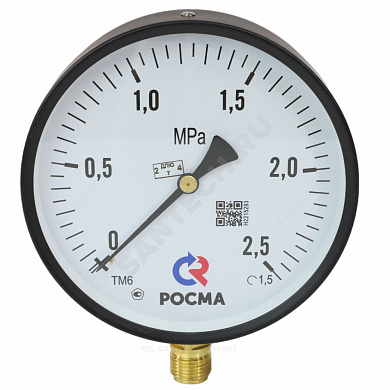 Манометр радиальный ТМ-610Р.00 Дк150мм Росма