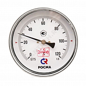 Термометр биметаллический осевой Дк100 -30+50С L=100мм G1/2" БТ-51.220 Росма 00000006175