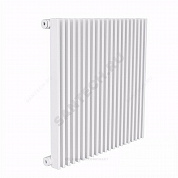 Радиатор трубчатый Параллели В1-300 шаг 25мм 85 секций с т/клапаном с нижней подводкой прав ВР G 1/2" с кронштейнами RAL 9016 (Белый) КЗТО ПВ130085НП