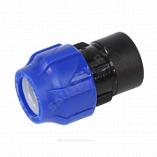 Муфта компрессионная ПЭ Дн 32х3/4" ВР Ру16 VALFEX 121001232034
