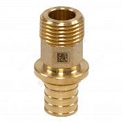 Муфта для PE-X труб аксиальная латунь Дн 16х1/2" НР MX Рехау 11096731001
