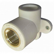 Угольник PP-R комбинированный серый Дн 25х1/2" ВР для PP-R с креплением RTP (РосТурПласт) 15918