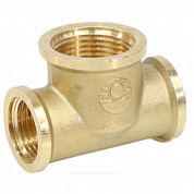 Тройник латунь переходной Ду 15х20х15 (1/2"х3/4"х1/2") ВР VALFEX VF.750.L.012.034.012