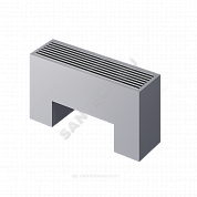 Конвектор напольный STEP 3-N-SS-LG-NA 180х180х2500 бок/п Silver Satin (серебристый) Heaton