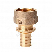 Муфта для PE-X труб аксиальная бронза Дн 20х3/4" ВР RX+ Рехау 14563293001