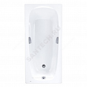 Ванна акриловая Sureste 160х70см с отверстиями для ручек без ножек Roca ZRU9302787