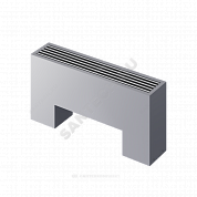 Конвектор напольный STEP 3-N-SS-LG-NA 180х130х1300 бок/п Silver Satin (серебристый) Heaton