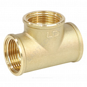Тройник латунь Ду 40 (1 1/2") ВР LD LD.65.514.40