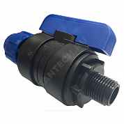Кран шаровой компрессионный ПЭ Дн 25х3/4" НР Ру16 VALFEX 1210012625034