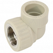 Угольник PP-R комбинированный серый Дн 25х3/4" ВР VALFEX 10125025Г