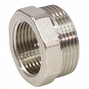 Футорка латунь никель Ду 32х15 (1 1/4"х1/2") НР/ВР VALFEX VF.581.N.114.012