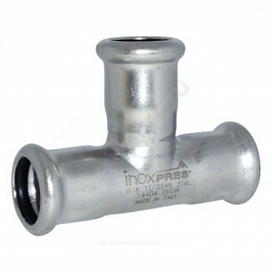 Тройник сталь нерж AISI 316L пресс Inoxpres RM