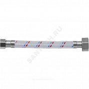 Подводка гибкая для воды нейлоновая оплетка ГИГАНТ 1/2"-3/4" г-г L=1м Центр Сантехники (Подольск) ГП002334