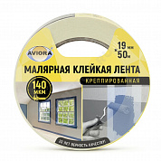 Лента малярная креппированная 38ммх50м AVIORA 304-009