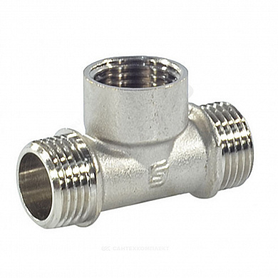 Тройник латунь никель НР/ВР/НР SantechSystems